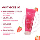 Jovees Herbal Strawberry Face Wash For Hydrating & Glowing Skin with Strawberry, 120ml
