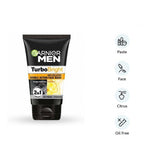 Garnier Men, Face Wash, Brightening & Anti-Pollution, TurboBright Double Action, 100 g