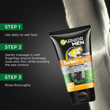 Garnier Men, Face Wash, Brightening & Anti-Pollution, TurboBright Double Action, 100 g