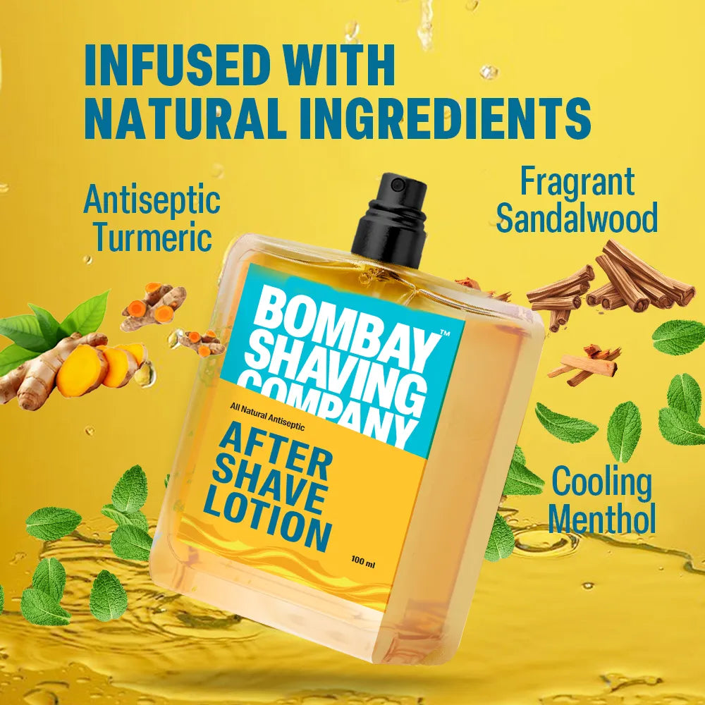 Bombay Shaving Company Turmeric & Sandalwood After Shave Lotion, 100ml