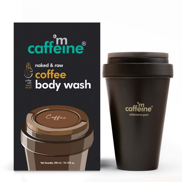 mCaffeine Coffee Body Wash with Vitamin E For Tan Removal, 300Ml