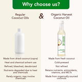 Organic Extra Virgin Coconut Oil: 100% Pure | Cold Pressed Coconut Oil for Hair, Skin & Baby Massages | Coconut Edible Oil for Cooking | Nourishes & Hydrates | 200 ML