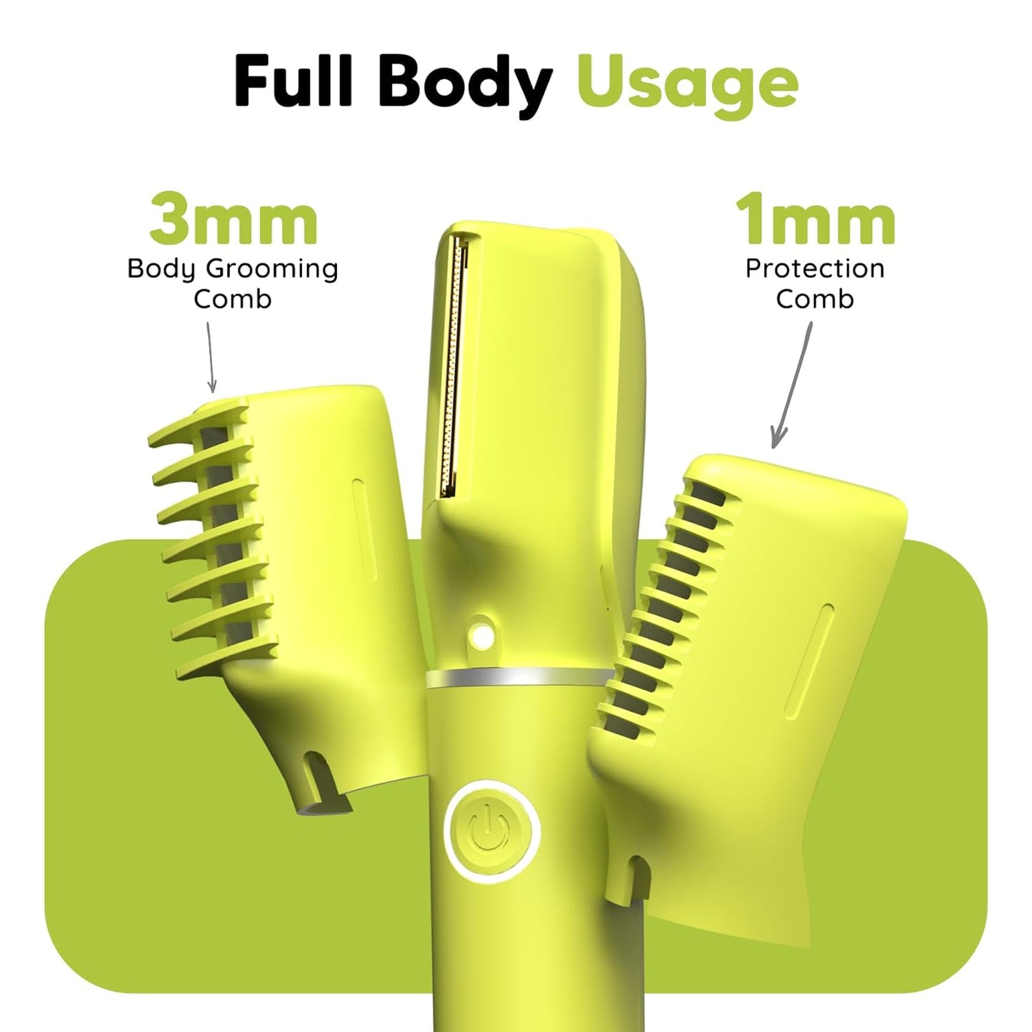 LetsShave Men’s Intimate Trimmer | Skin-Safe ‘R’ Blades | 90 Min Runtime | Waterproof Body & Groin Groomer