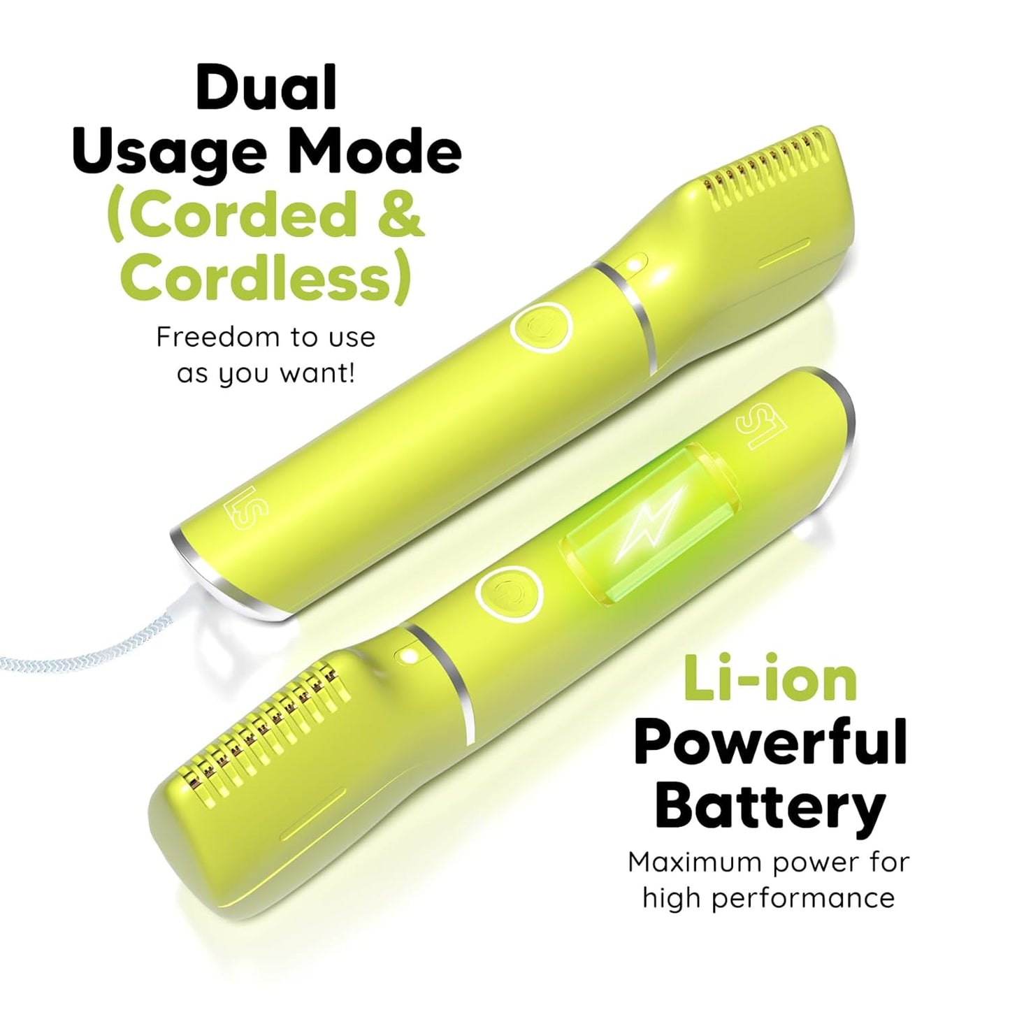 LetsShave Men’s Intimate Trimmer | Skin-Safe ‘R’ Blades | 90 Min Runtime | Waterproof Body & Groin Groomer