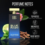 Bergamot Beaute Blue Rain Eau De Parfum Men, 100ml | Long Lasting Perfume for Men | Premium Luxury Fragrance Scent