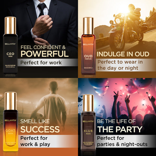 BELLAVITA PERFUME GIFTSET FOR MEN(20ML X 4)