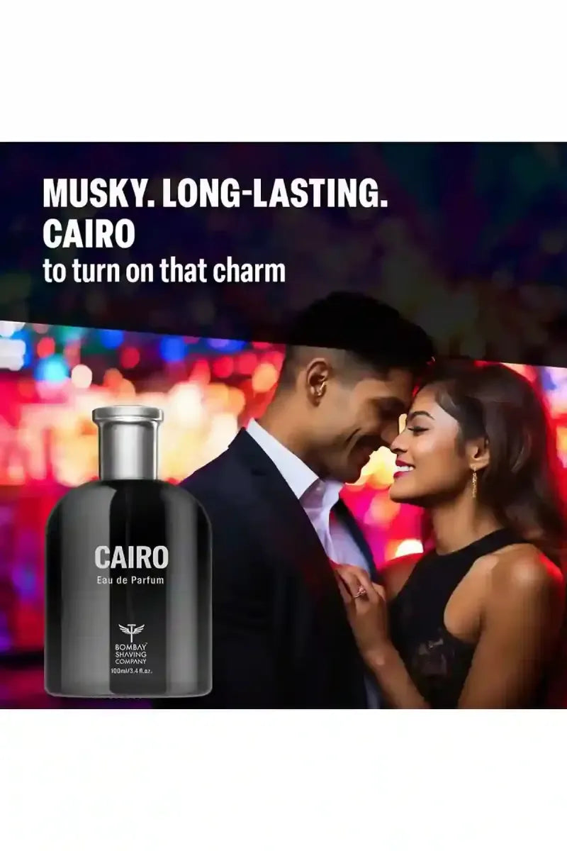 Bombay Shaving Company Cairo Perfume for Men 100ml | Premium Eau De Parfum | Long Lasting Fragrance | Gift for Men