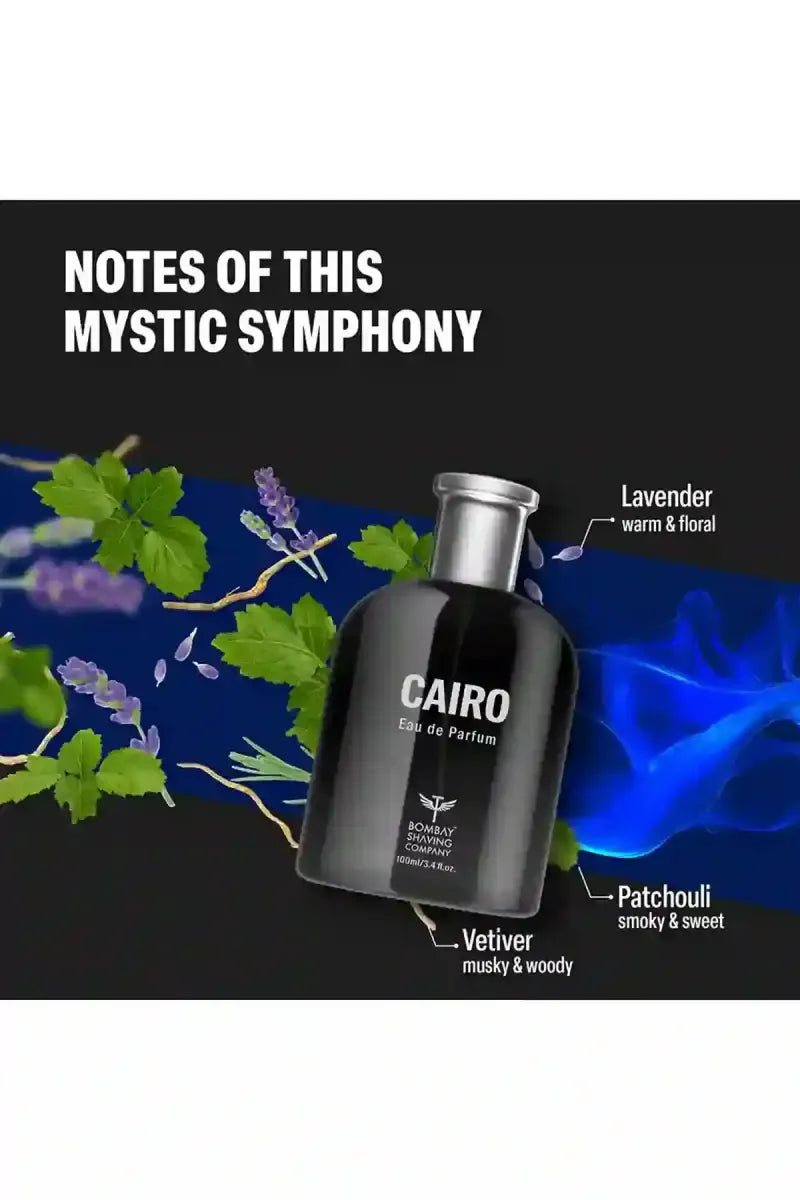 Bombay Shaving Company Cairo Perfume for Men 100ml | Premium Eau De Parfum | Long Lasting Fragrance | Gift for Men