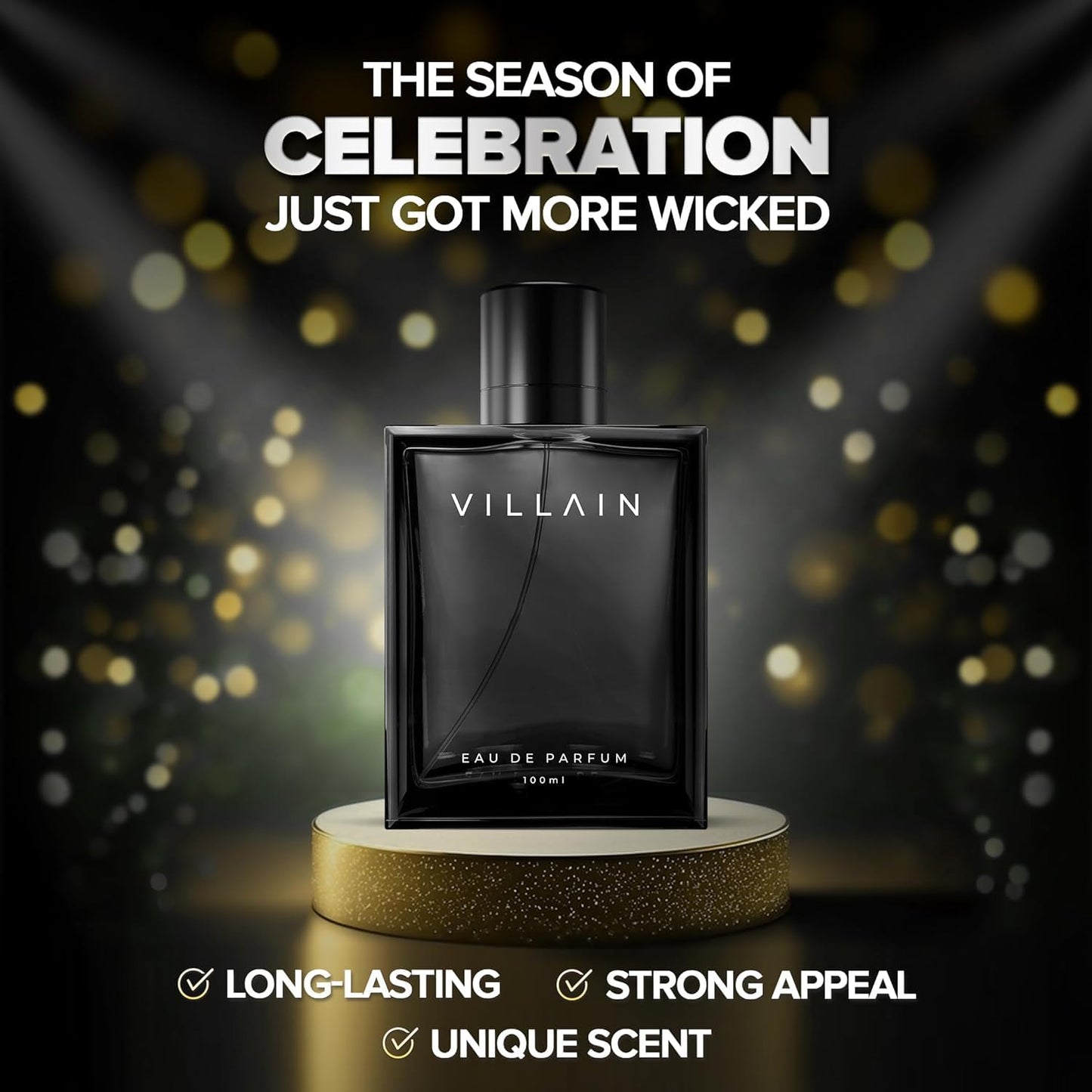Villain Perfume For Men 100 Ml - Eau De Parfum | Premium Long Lasting Fragrance Spray | Woody & Spicy