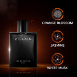 Villain Perfume For Men 100 Ml - Eau De Parfum | Premium Long Lasting Fragrance Spray | Woody & Spicy
