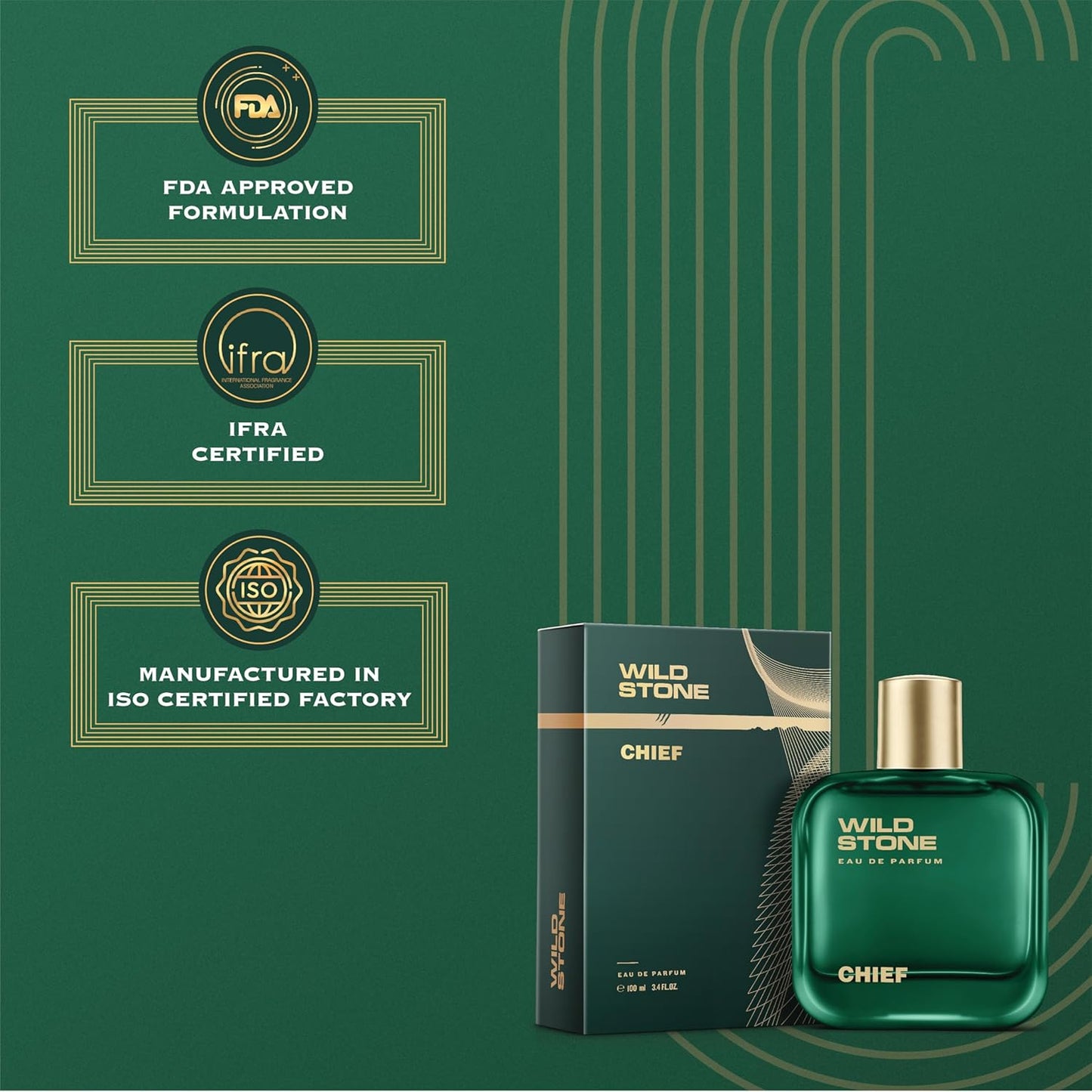 Wild Stone Chief Perfume for Men, 100ml