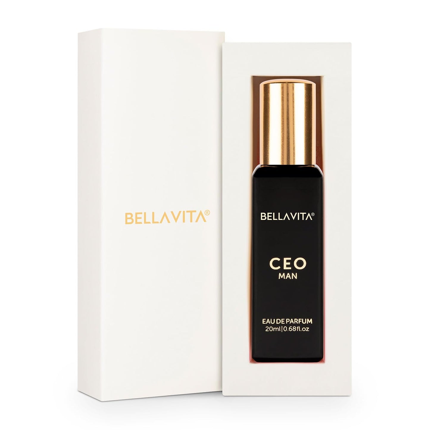 Bella Vita Luxury CEO Man Eau De Parfum | Long Lasting Office Wear Perfume for Men 20ml | Tonka & Agarwood Fragrance