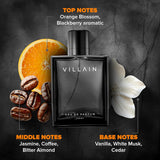 Villain Perfume For Men 100 Ml - Eau De Parfum | Premium Long Lasting Fragrance Spray | Woody & Spicy