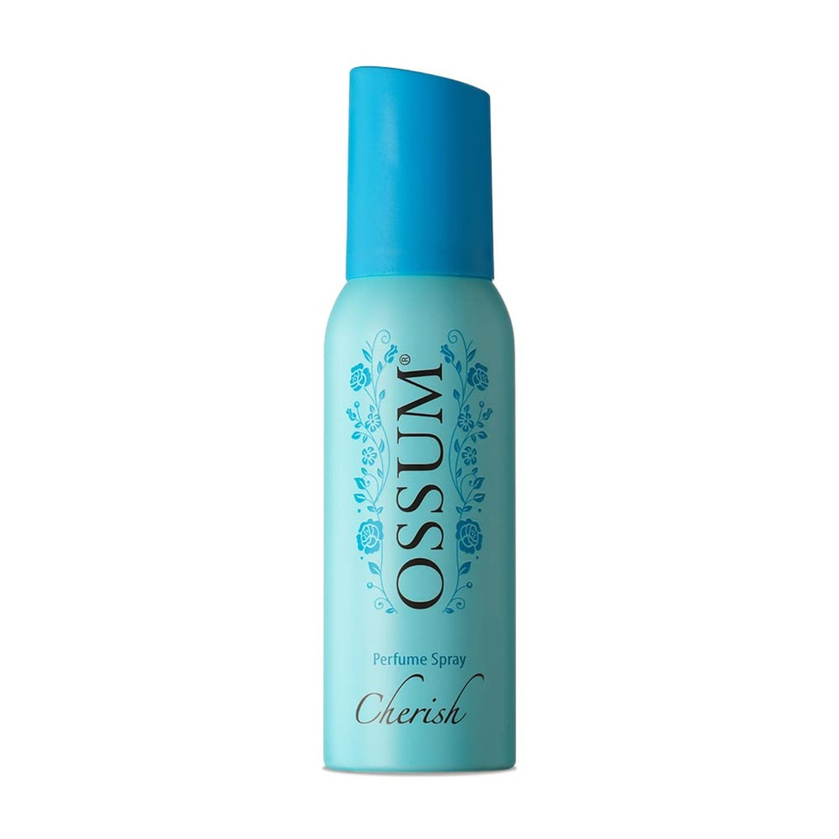 "Close-up view of the 25ml Ossum Cherish fragrance bottle design."