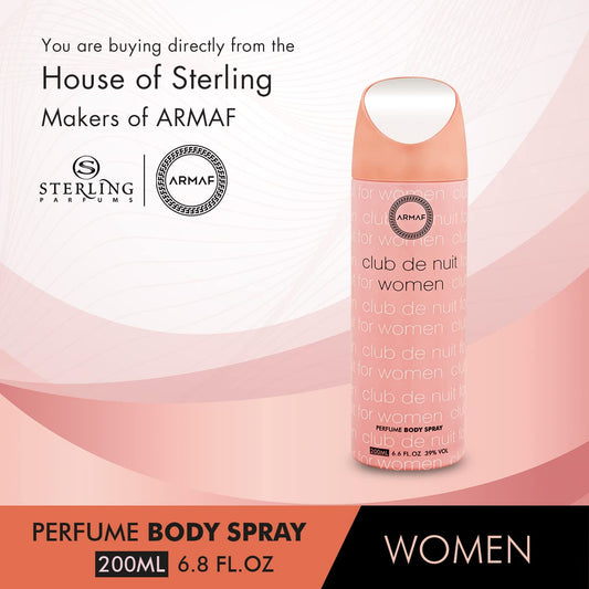 Armaf Club De Nuit Body Spray for Women, 200ml