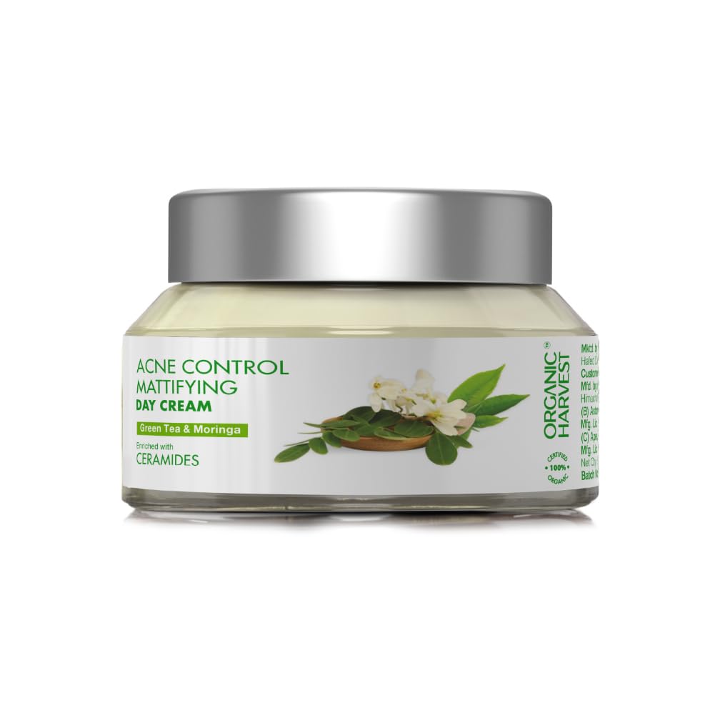 Organic Harvest Acne Control Mattifying Day Cream 50g for acne-prone skin