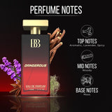 Dangerous Long Lasting Perfume for Men 100ml | Premium Smell Fragrance | EDP for Men (Eau De Parfum) | Perfume for Man with Spicy and Woody | Special Unique Gift for Men