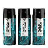 Wild Stone Edge Deodorant Spray For Men, Long Lasting Refreshing Everyday Wear Fragrance, 150Ml (Pack of 3)