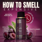 Bergamot Beaute EXOTIC PLUM Pure Parfum | Plum, Honey & Vanilla | 12+ Hrs Long Lasting Perfume for Women | Higher Concentration than EDP 100ML