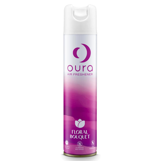 Oura Floral Bouquet Air Freshener, 220ml | Home Fragrance | Air Freshener Spray for every room | Eliminates Odor For Home & Office | Fine Fragrances | Long Lasting Room Freshener