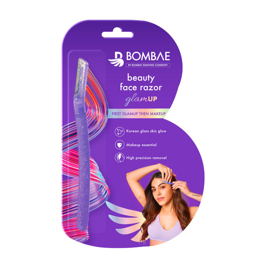 Bombae Glam-Up beauty razor reusable painless facial hair remover for women