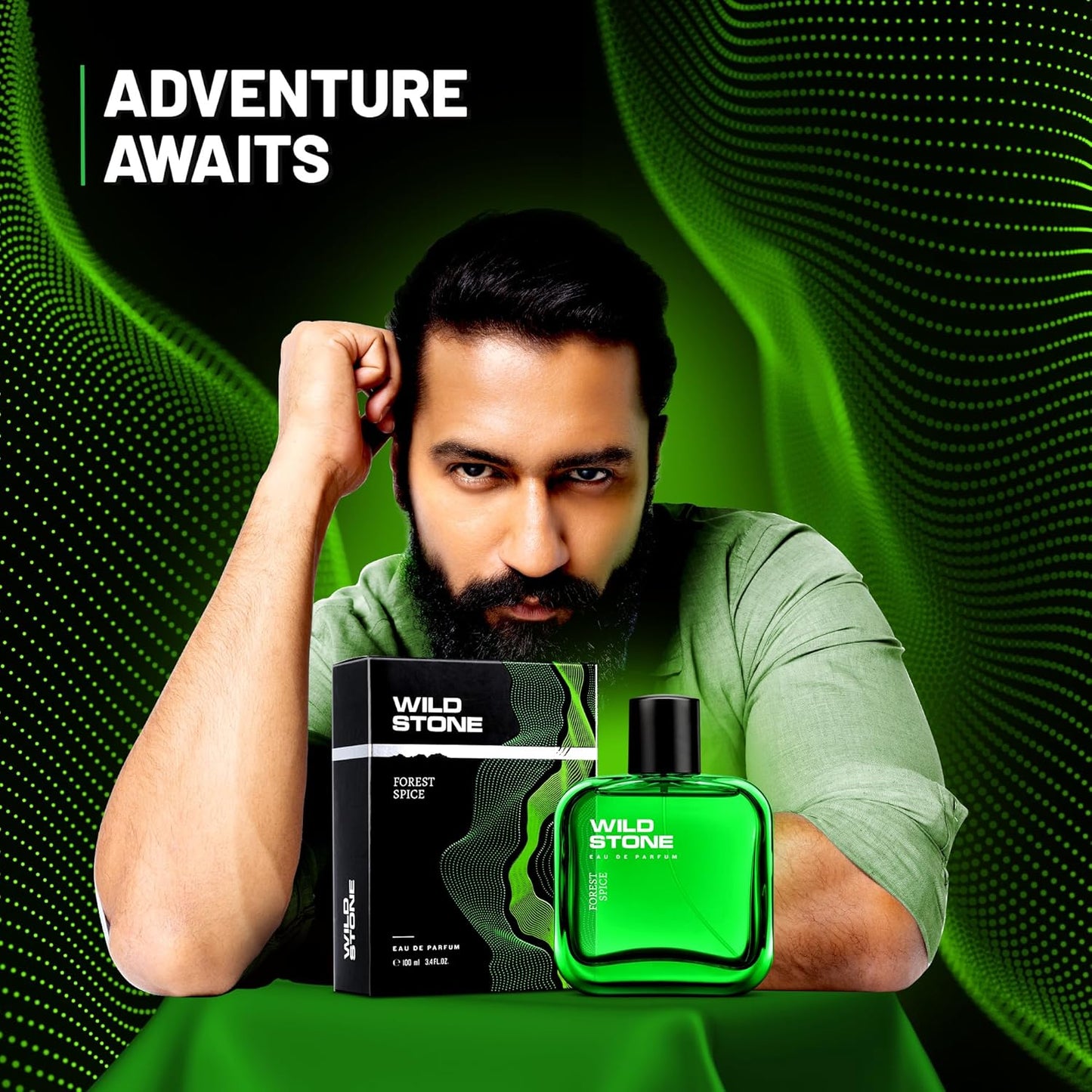 Wild Stone Forest Spice EDP Premium Perfume for Men, 100 Ml