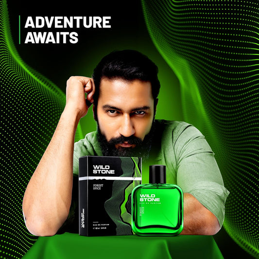 Wild Stone Forest Spice EDP Premium Perfume for Men, 100 Ml