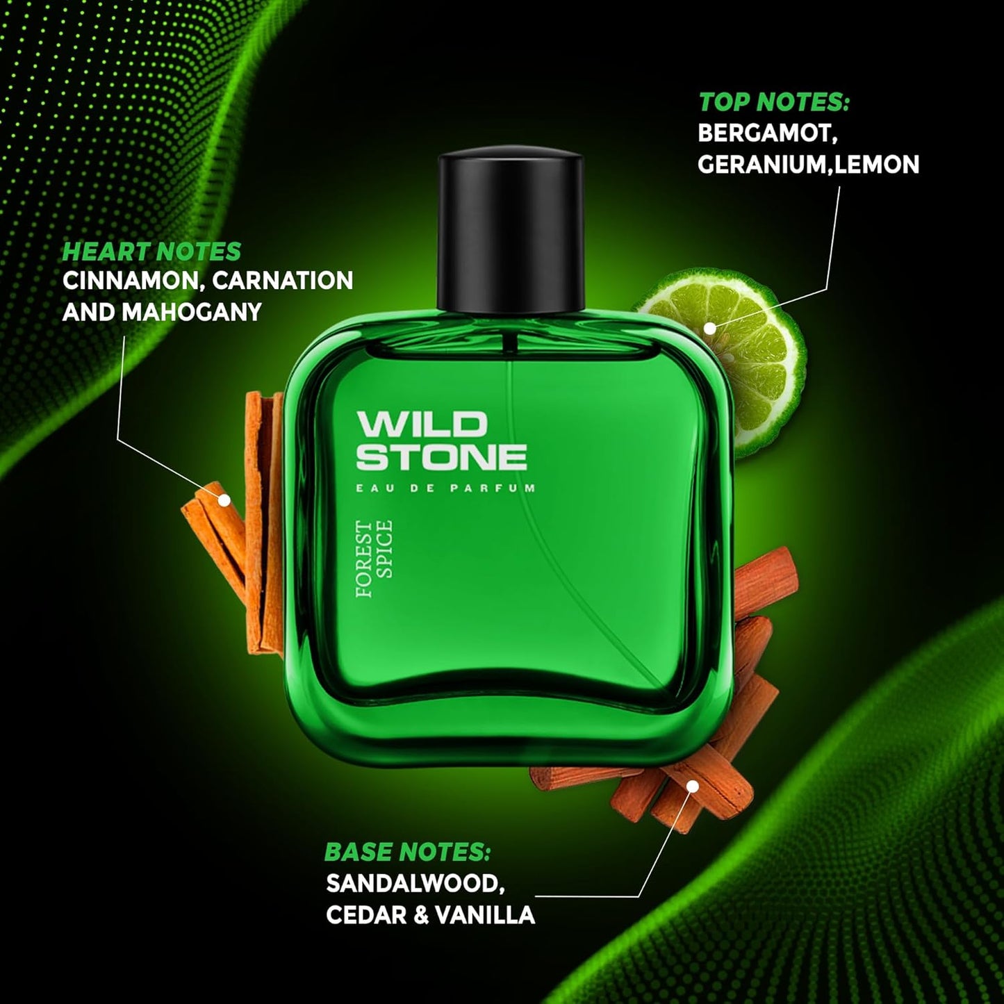 Wild Stone Forest Spice Eau De Parfum For Men, 50ml