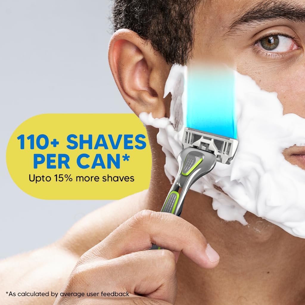 LetsShave Sensitive Shave Foam 425g – Coconut Oil & Menthol | Paraben & Sulphate Free | Rust-Proof Can | Smooth & Irritation-Free Shave