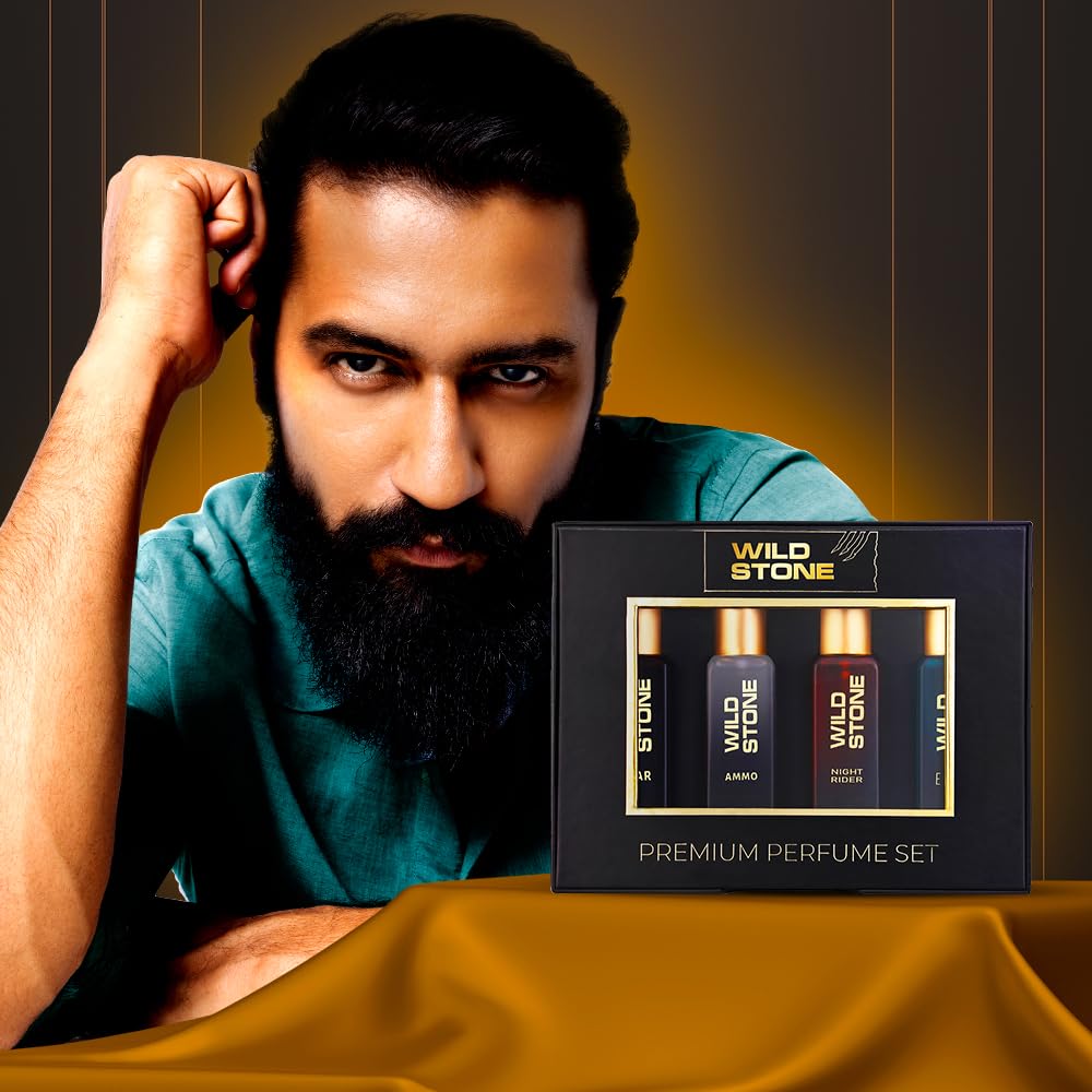 Wild Stone Perfume Gift Set for Men, Pack of 4 (4x20ml)