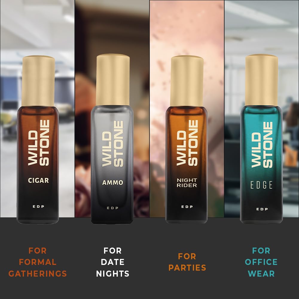 Wild Stone Perfume Gift Set for Men, Pack of 4 (4x20ml)