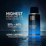 Bergamot Beaute GENTLE MAN Aquatic Pure Parfum | Bergamot, Musk & Vanilla | 12+Hrs Long Lasting Perfume for Men | Higher Concentration than EDP 100ML