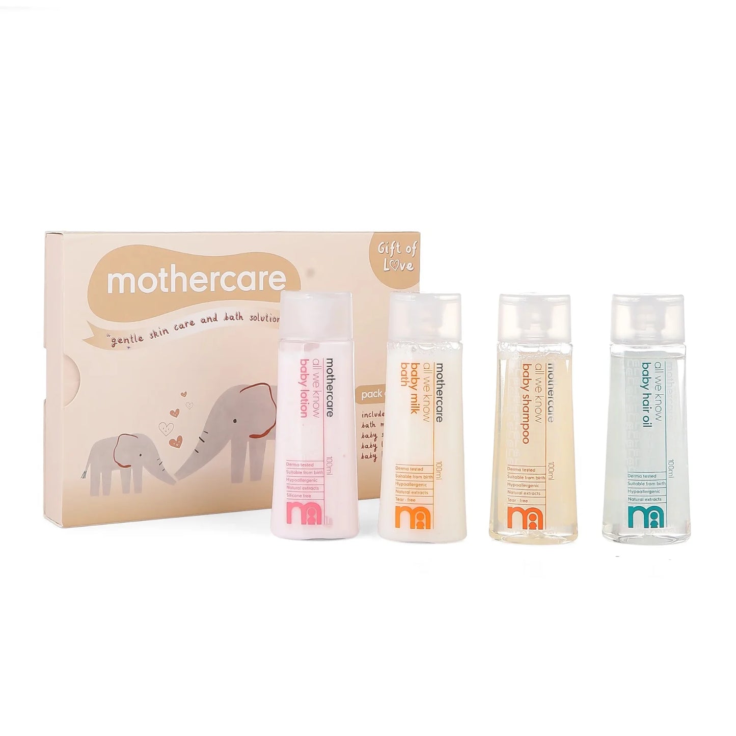 Mothercare Gift Set for Babies | Baby Gift Box (Pack of 4, 100ml Each)
