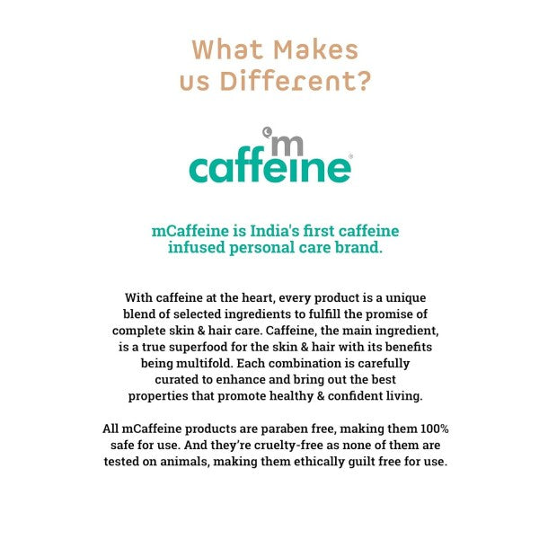 mCaffeine Coffee Hair Oil for Hair Fall & Hair Growth | Powered with Redensyl, Argan Oil & Coffee Oil for Root Stimulation & Hair Fall Control | Lightweight & Non Sticky - 200ml