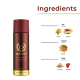 DENVER Honour Deo - 165ML Each (Pack of 2) | Long Lasting Deodorant Body Spray for Men