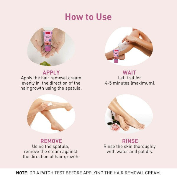 Sirona Talc Free Hair Removal Cream For Dry & Sensitive Skin With Aloevera, Vitamin E & Shea Butter (50 g)