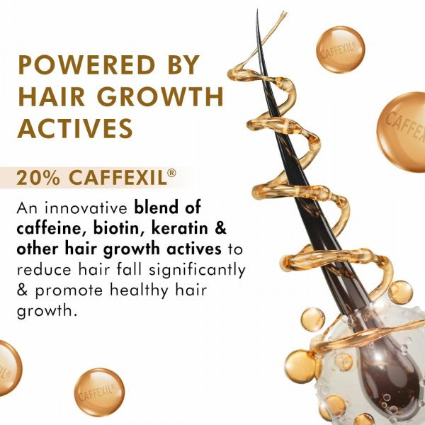 mCaffeine Serum With 20% Caffexil Advanced, Biotin, Keratin & Rosemary | 80% Hair Growth, Increase Density & Control Fall | Nourishes Roots | For Women & Men - 30 Ml,