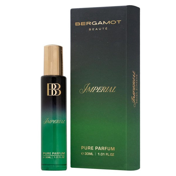 Bergamot Beaute IMPERIAL Pure Parfum | Leather, Amber & Vanilla | 12+ Hrs Long Lasting Perfume for Men | Higher Concentration than Eau De Parfum 30ML