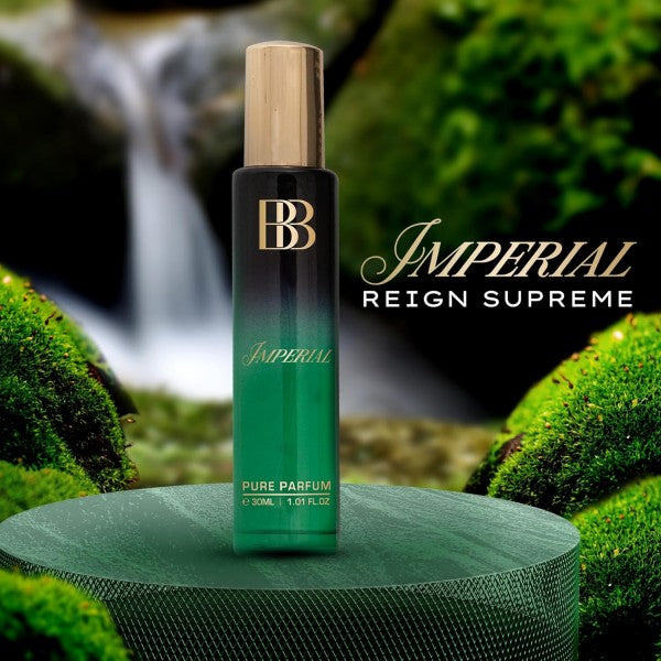 Bergamot Beaute IMPERIAL Pure Parfum | Leather, Amber & Vanilla | 12+ Hrs Long Lasting Perfume for Men | Higher Concentration than Eau De Parfum 30ML
