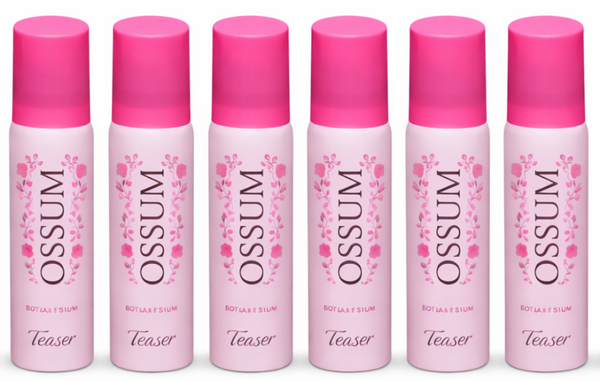 Ossum Teaser pocket perfume 25ml no gas spray combo pack of 6 for women