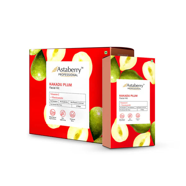Astaberry Professional Kakadu Plum Facial Kit | 6 Steps | Set of 12 Kits