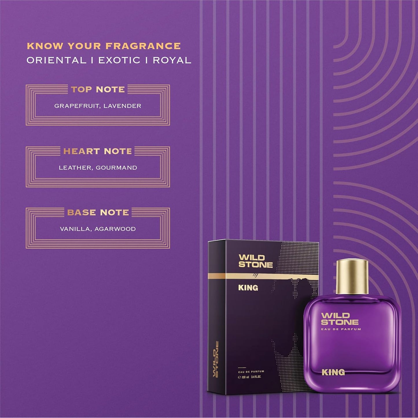 Wild Stone King Perfume for Men, 100ml