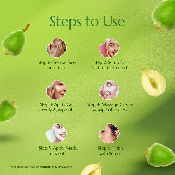 Astaberry Professional Kakadu Plum Facial Kit | 6 Steps | Set of 12 Kits