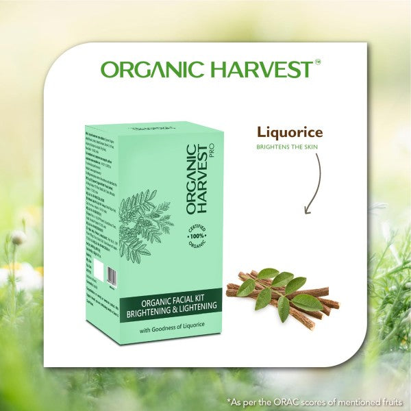 Organic Harvest Brightening & Lightening 6-step Facial Kit