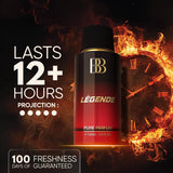 LEGENDE Pure Parfum | Bergamot, Woody & OUD | 12+ Hrs Long Lasting Perfume for Men | Higher Concentration than Eau De Parfum 100ML