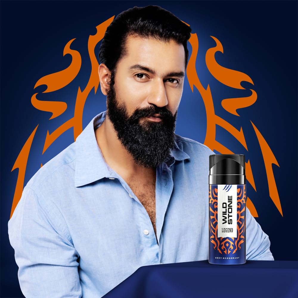 Wild Stone Legend Long Lasting Deo Body Spray For Men, 150ml (Pack of 3)