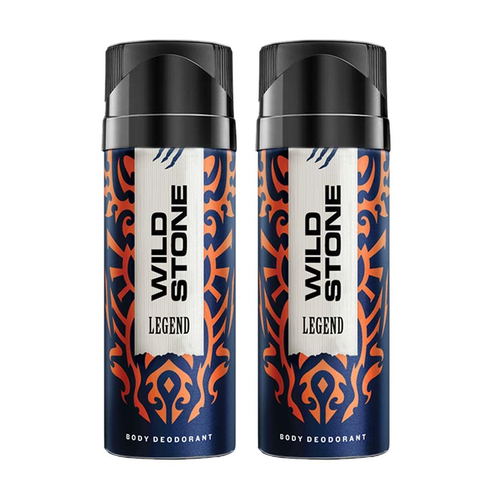 Wild Stone Legend Long Lasting Deo Body Spray For Men, 150ml (Pack of 2)