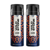 Wild Stone Legend Long Lasting Deo Body Spray For Men, 150ml (Pack of 2)