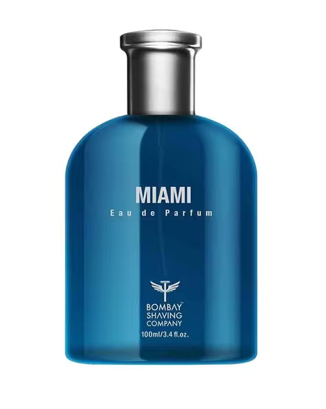 Bombay Shaving Company Miami Eau De Parfum for Men 100ml | Fresh Long-Lasting Fragrance | Premium Perfume for Men