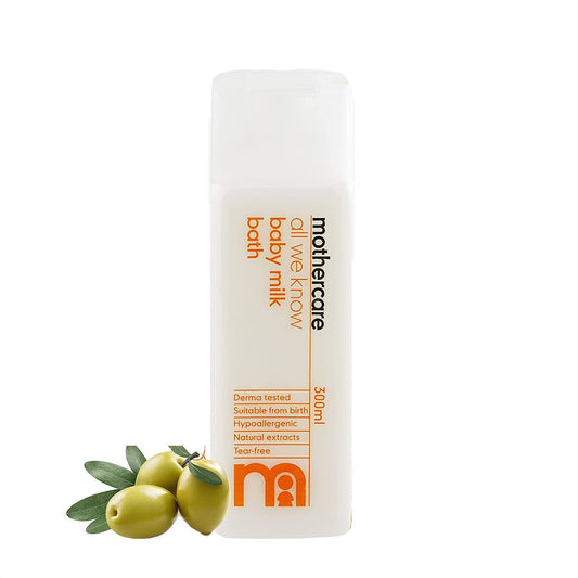 Mothercare All We Know baby milk bath 300ml gentle moisturizing baby cleanser for newborn baby skin care